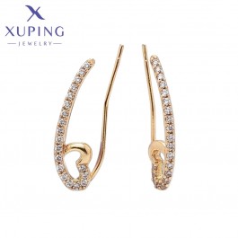Позолочени сережки каффи Xuping 24678