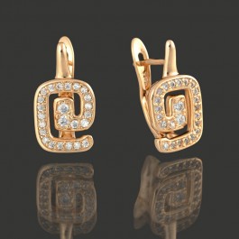 Позолоченные серьги XP 9782