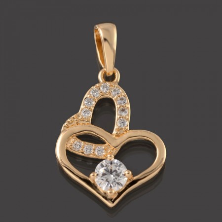 Позолоченный кулон Fallon 86200346-белый фото | Brulik