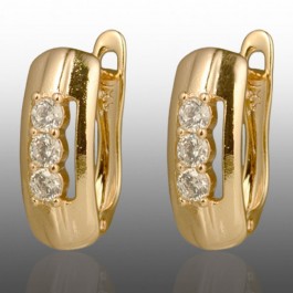 Позолочені сережки  Xuping 24752