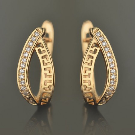 Позолоченные серьги  XP 2044 фото | Brulik