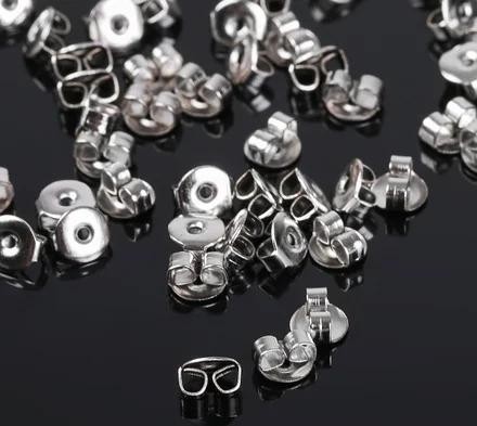 Заглушки для сережек серебро (2 пары) фото | Brulik