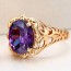 Эффектное ювелирное кольцо 12787-фиолетовый фото | Brulik