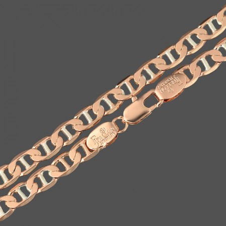 Позолоченная цепочка  Fallon Триколор 94110152-50 фото | Brulik