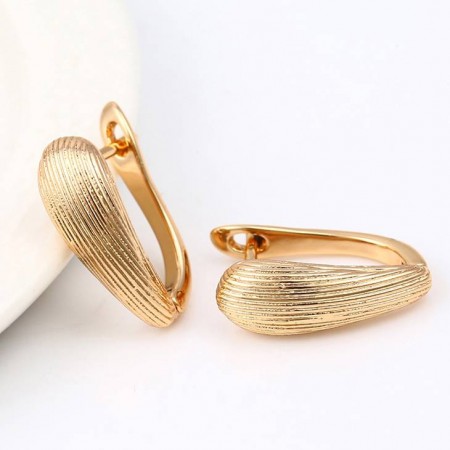 Бесподобные серьги с английским замком  18К 92158 фото | Brulik