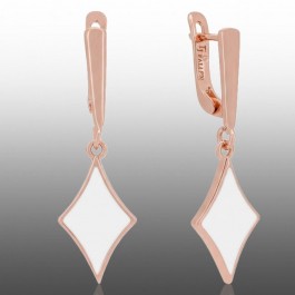 Позолочені сережки  Fallon 82286010-білий