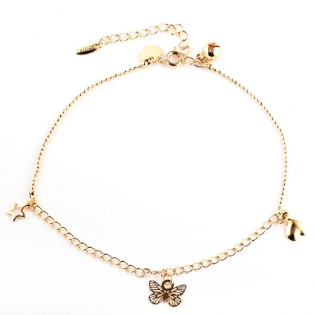 Позолоченный браслет на ногу Xuping 7604 фото | Brulik