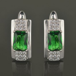 Серьги XP 2817-зелёный