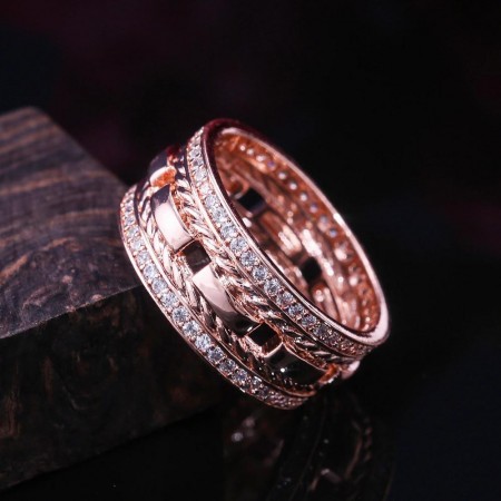 Кольцо позолоченное CSH-2819 фото | Brulik