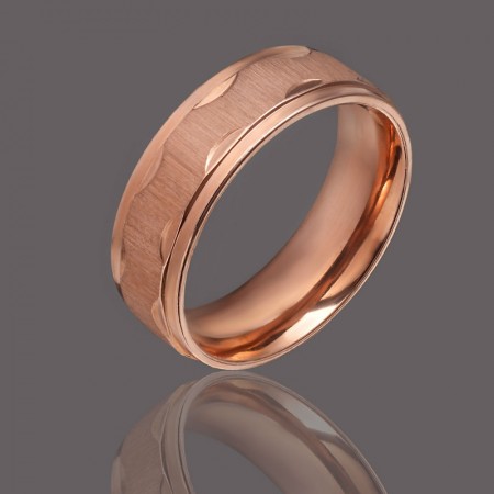 Стальное позолоченное кольцо 86 фото | Brulik