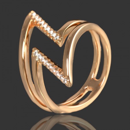 Кольцо позолоченное XP 1727 фото | Brulik