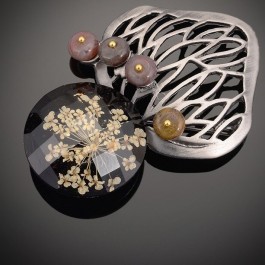 Стильная брошь-8445