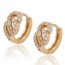 Милые серьги с фианитами 18К 90875 фото | Brulik