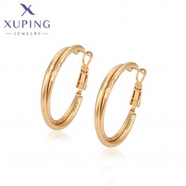 Позолочені сережки кільця Xuping X001018867