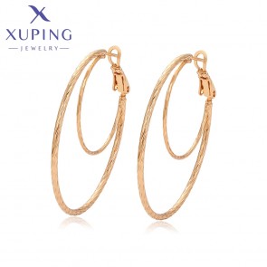 Позолочені сережки кільця Xuping  X001021380 фото | Brulik