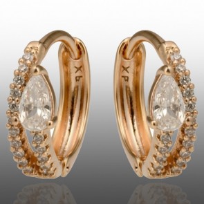 Позолочені сережки Xuping 24367 фото | Brulik