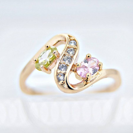 Безупречное кольцо 13015 - мультиколор светлый фото | Brulik