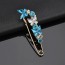 Брошь 8540- голубой фото | Brulik