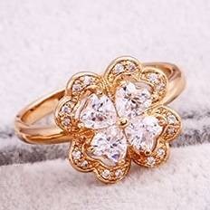 Цветочное кольцо 12542-белый фото | Brulik