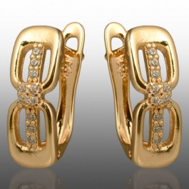 Позолочені сережки  Xuping 24727