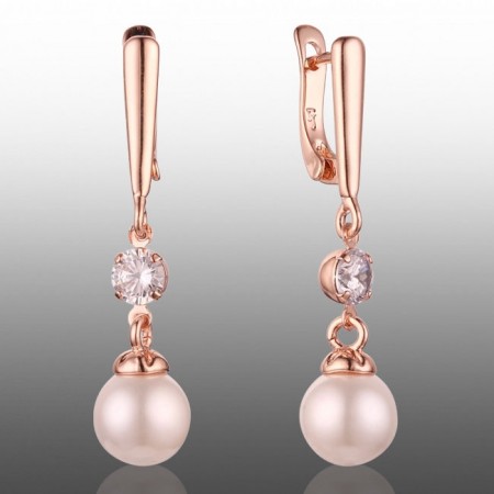 Позолочені сережки Fallon 82202513 фото | Brulik