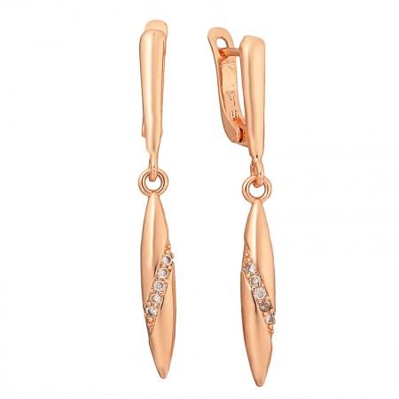 Позолочені сережки Fallon 82202727  фото | Brulik