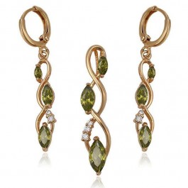 Позолоченный комплект с фианитами XP 64269