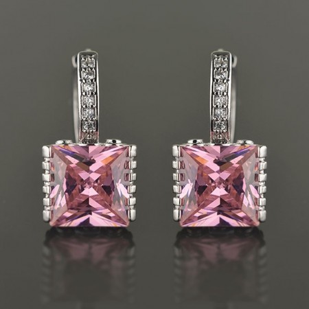 Cерьги XP 9019 - розовый фото | Brulik