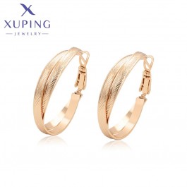 Позолочені сережки кільця Xuping X001018866