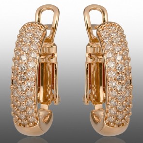 Позолочені сережки Xuping 24325 фото | Brulik