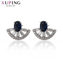 Серьги-гвоздики  Xuping 97804-синие фианиты