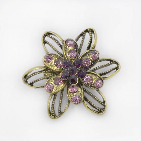 Потрясающая брошь с фианитами Xuping BN 167-76 фото | Brulik