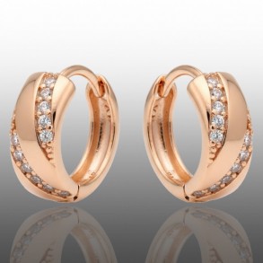 Позолочені сережки Xuping 24653 фото | Brulik