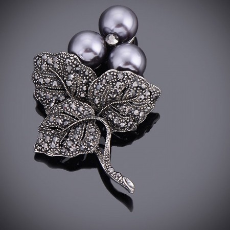 Стильная брошь-8438 фото | Brulik