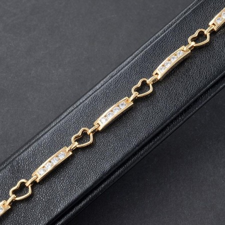 Модный позолоченный браслет оптом 7130 фото | Brulik