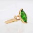Элегантное кольцо с фианитами Xuping 10-1085-изумрудный фото | Brulik