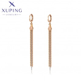 Позолочені сережки ланцюжки Xuping S000776989