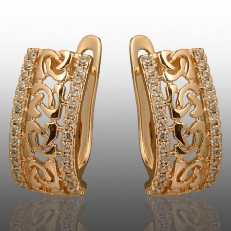 Позолочені сережки  Xuping 24792 фото | Brulik