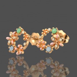 Позолоченные  серьги  XP 20486