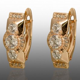 Позолочені сережки  Xuping 24664