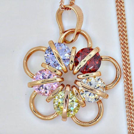 Кулон в форме цветка  31079 фото | Brulik