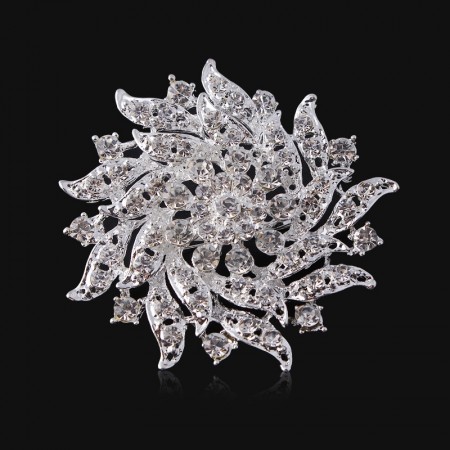 Брошь с фианитами 0391 фото | Brulik