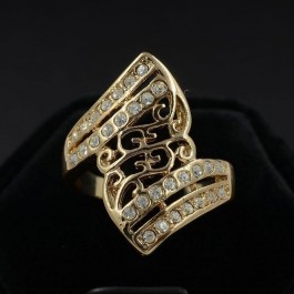 Позолоченное кольцо с фианитами Fallon 8320549