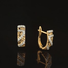 Позолочены серьги XP 9554