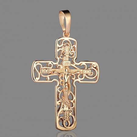 Позолоченный крест Fallon 86100454 фото | Brulik