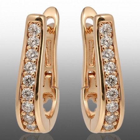 Позолочені сережки Xuping 24356 фото | Brulik