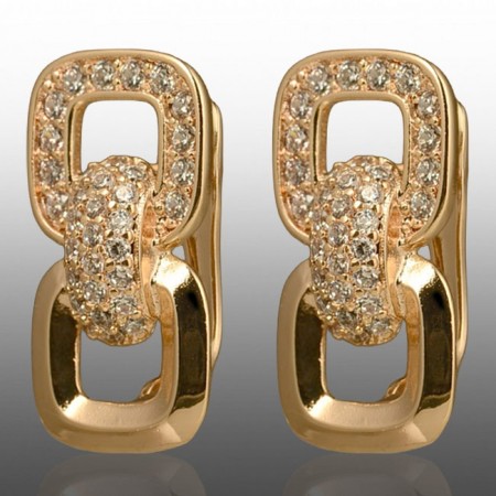 Позолочені сережки  Xuping 24772 фото | Brulik