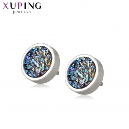 Серьги-гвоздики Xuping 99513-синие фианиты