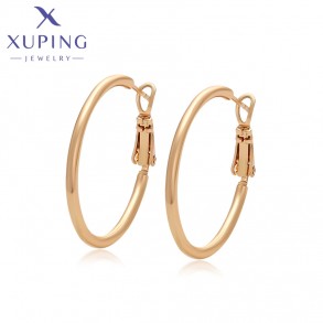 Позолочені сережки-кільця Xuping X000932945 фото | Brulik