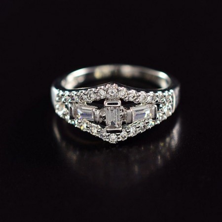 Кольцо с фианитами XP 11794 фото | Brulik